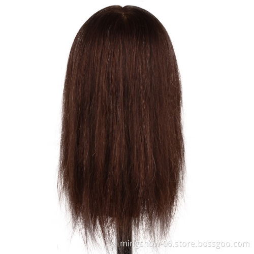 Cheap female mannequin head with natural hair